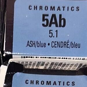 Redken‎ chromatics color 5ab hair color ash blue